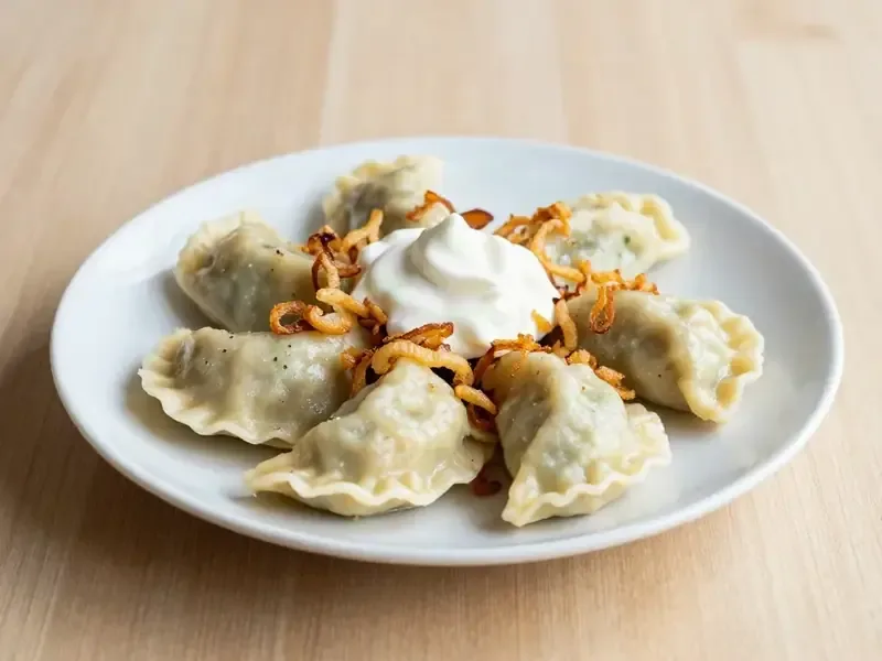 Pierogi ruskie z kalafiorem · 550 kcal