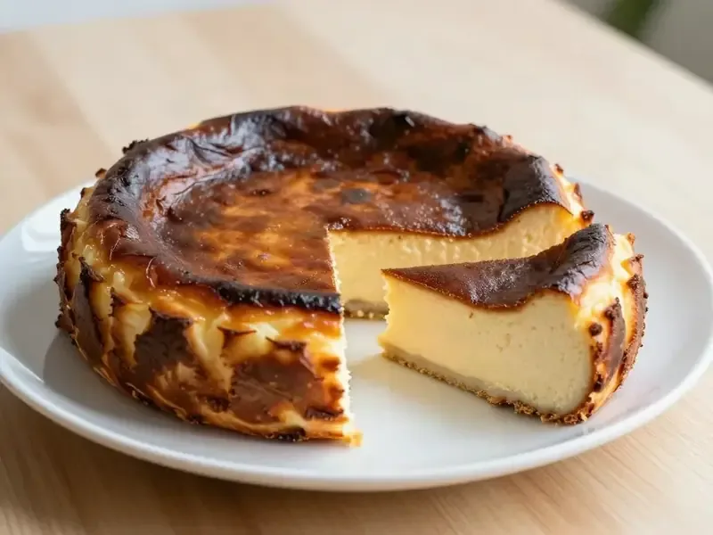 Sernik baskijski bez cukru · 250 kcal