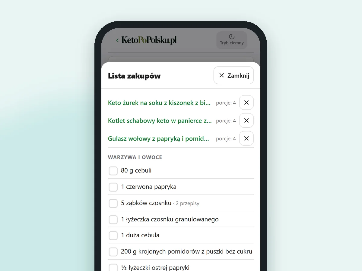Robisz zakupy z jednej listy
